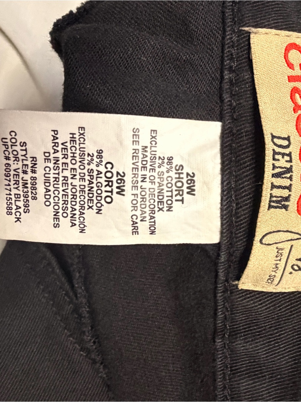 Gloria Vanderbilt Straight-Leg Jeans in Black - Picture 4 of 4